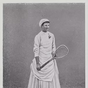 1887, Miss L Dod (b / w photo)