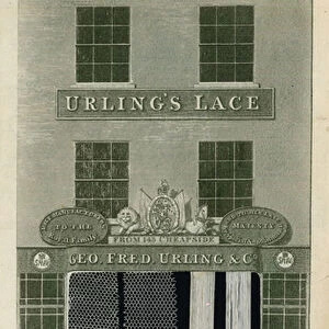 392 Strand, London;Geo. Fred. Urling & Co, Lace Makers (engraving)