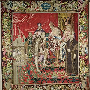 The Abdication of Charles V (1500-58) from The Tapestry of Charles Quint, c