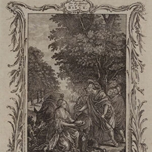 Abigail bringeth Presents to David (engraving)
