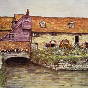 The Mill at Abingdon (colour litho)