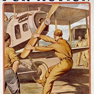 For Action, Enlist in the Air Service, 1917-20 (colour litho)