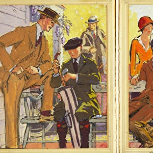 Advertisement for Hart, Schaffner & Marx Clothes, pub. 1900 (colour litho)