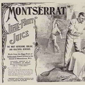 Advertisement, Montserrat Lime Fruit Juice (engraving)