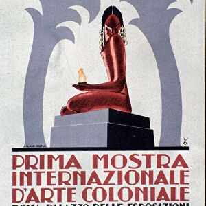Advertising poster for First exhibition of colonial art, 1931