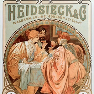 Advertising poster for Heidsieck Champagne company (lithography, 1901)