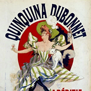 Advertising for Quinquina Dubonnet "Aperitif dans tous les cafes"