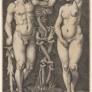Adam and Eve, 1543 (copperplate engraving)
