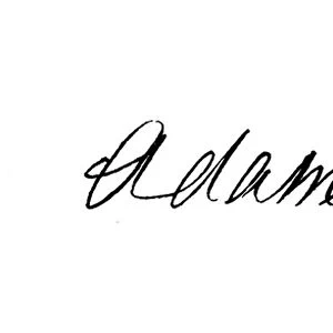 Adam Smith, signature (engraving)