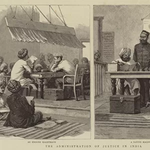 The Administration of Justice in India (engraving)