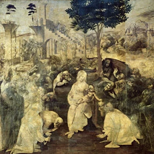 The Adoration of the Magi, 1481-2 (oil on panel)