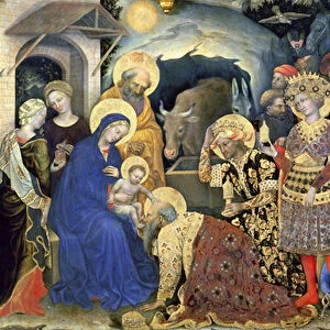 Adoration of the Magi detail, 1423 (tempera on panel)