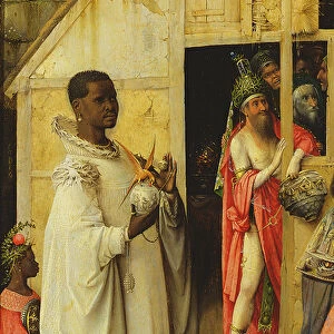 The Adoration of the Magi, detail of one of the kings, 1510 (oil on panel) (detail
