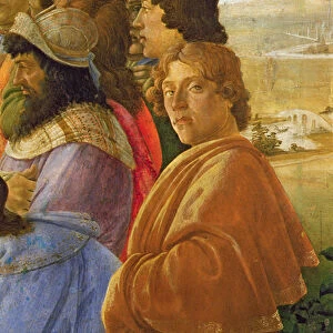 Detail of the Adoration of the Magi (tempera on panel) (see also 395)