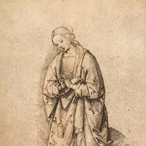 Adoring Virgin; drawing by Raphael, Gallerie dell Accademia, Venice