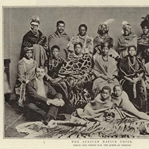 The African Native Choir, which sang before H M The Queen at Osborne (b / w photo)