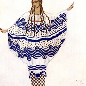 The afternoon of a fauna by Claude Debussy, costume by Leon Bakst, 1912