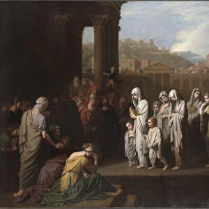 Agrippina Landing at Brundisium with the Ashes of Germanicus, 1768 (oil on canvas)