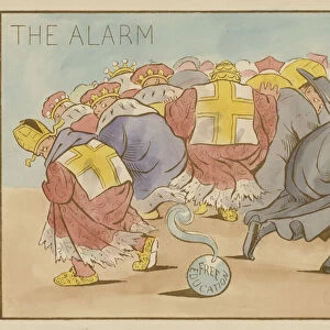 The Alarm (colour litho)