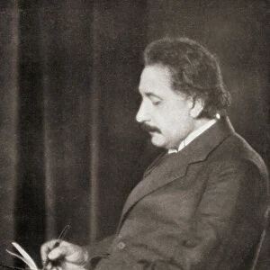 Albert Einstein, 1930 (b/w photo)