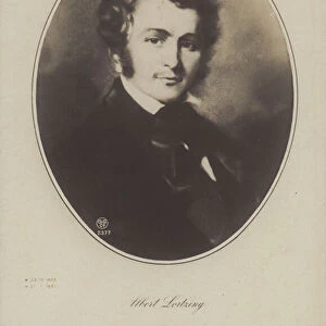 Albert Lortzing, German composer, actor and singer (litho)