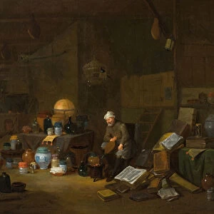 The Alchemist, 17th century (oil on canvas)