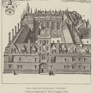 All Souls College, Oxford (litho)