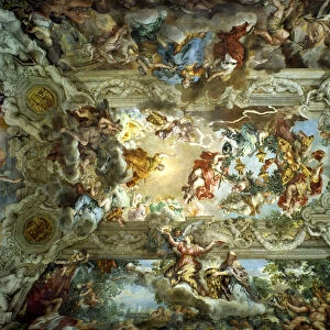 Allegory of Divine Providence and Barberini Power, Ceiling of the Hall of the Palazzo