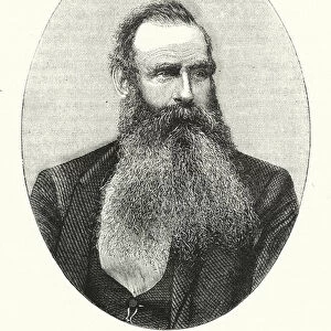 Allen B Wilson, American inventor and designer of sewing machines (engraving)