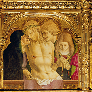 Altarpiece of St Emidio, polyptych, detail of the Pieta, 1473 (tempera on wood)