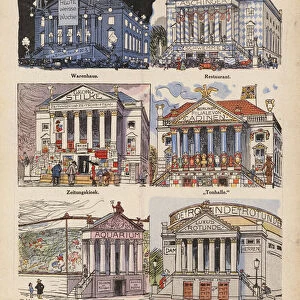 Alternative uses for the Berlin Opera House (colour litho)