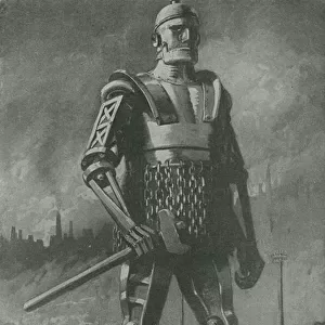 Americas Frankenstein - the iron man (litho)