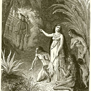 Anacaona, Queen of the Caribs (engraving)