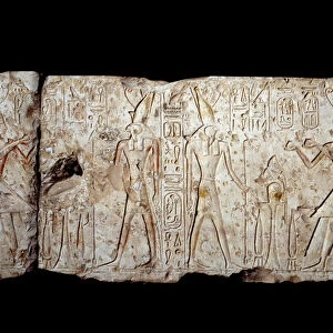 Ancient Egyptian Art: Ramses II makes offerings to Osiris