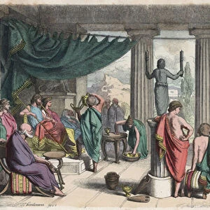 Ancient Greece: Dynasty of Kings, Royal Household, 1866 (coloured engraving)