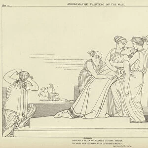 Andromache fainting on the Wall (engraving)