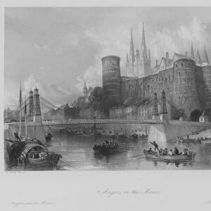 Angers, on the Maine (engraving)