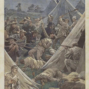 The Anglo-Boer War, The Disastrous Night Assault Of The English Camp At Tweefontein By The... (colour litho)