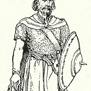 Anglo-Saxon Warrior (litho)