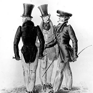 Anglomaniacs, c. 1830 (litho) (b / w photo)