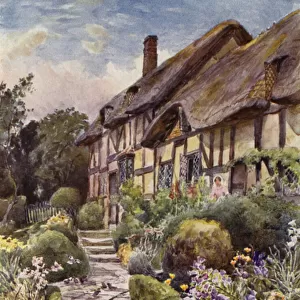 Ann Hathaways Cottage, Exterior (colour litho)