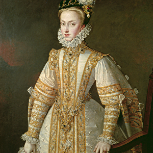 Anne of Austria (1549-80) Queen of Spain, c. 1571 (oil on canvas)