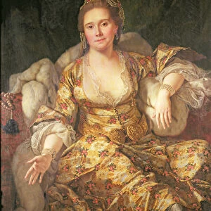 Annette, Comtesse de Vergennes in Oriental Costume, 1766 (oil on canvas )