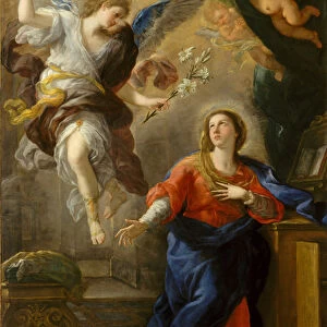 The Annunciation, 1672 (oil on canvas)