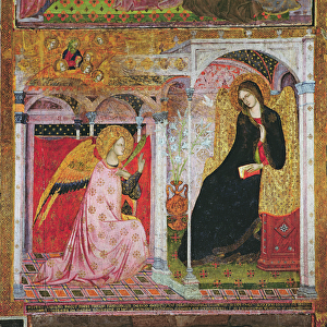 The Annunciation, fresco from the Porziuncola, 1393 (fresco)