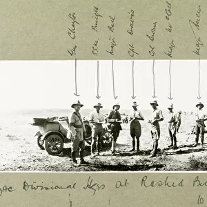 ANZAC Divisional Headquarters at Rashid Beck, October 1917 (b / w photo)