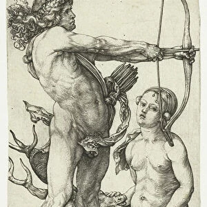 Apollo and Diana, 1501-06 (engraving)