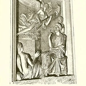 Apotheosis of Faustina, Wife of Marcus Aurelius. (Museum of Capitol) (engraving)