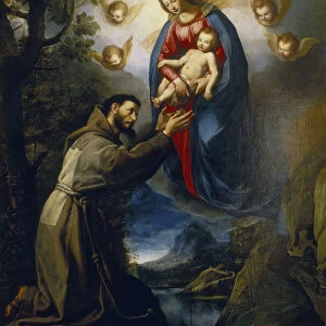 Appearance of the Virgin to St. Francis (oil on canvas)