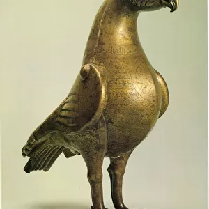 Aquamanile in the form of an Eagle, c. 800 (bronze inlaid with silver and copper)